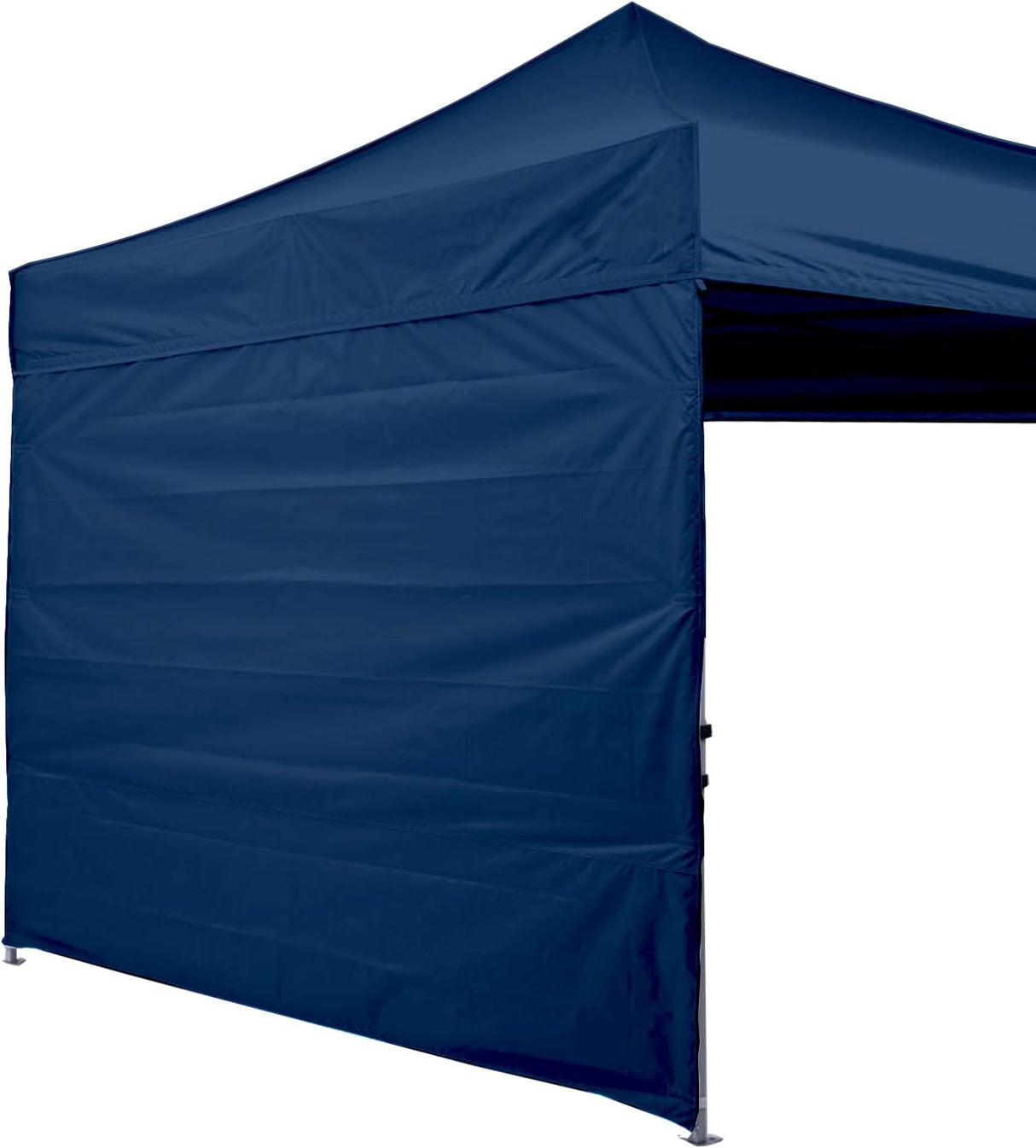Toldo desplegable 10'x10' con pared lateral y cintas de sujeción