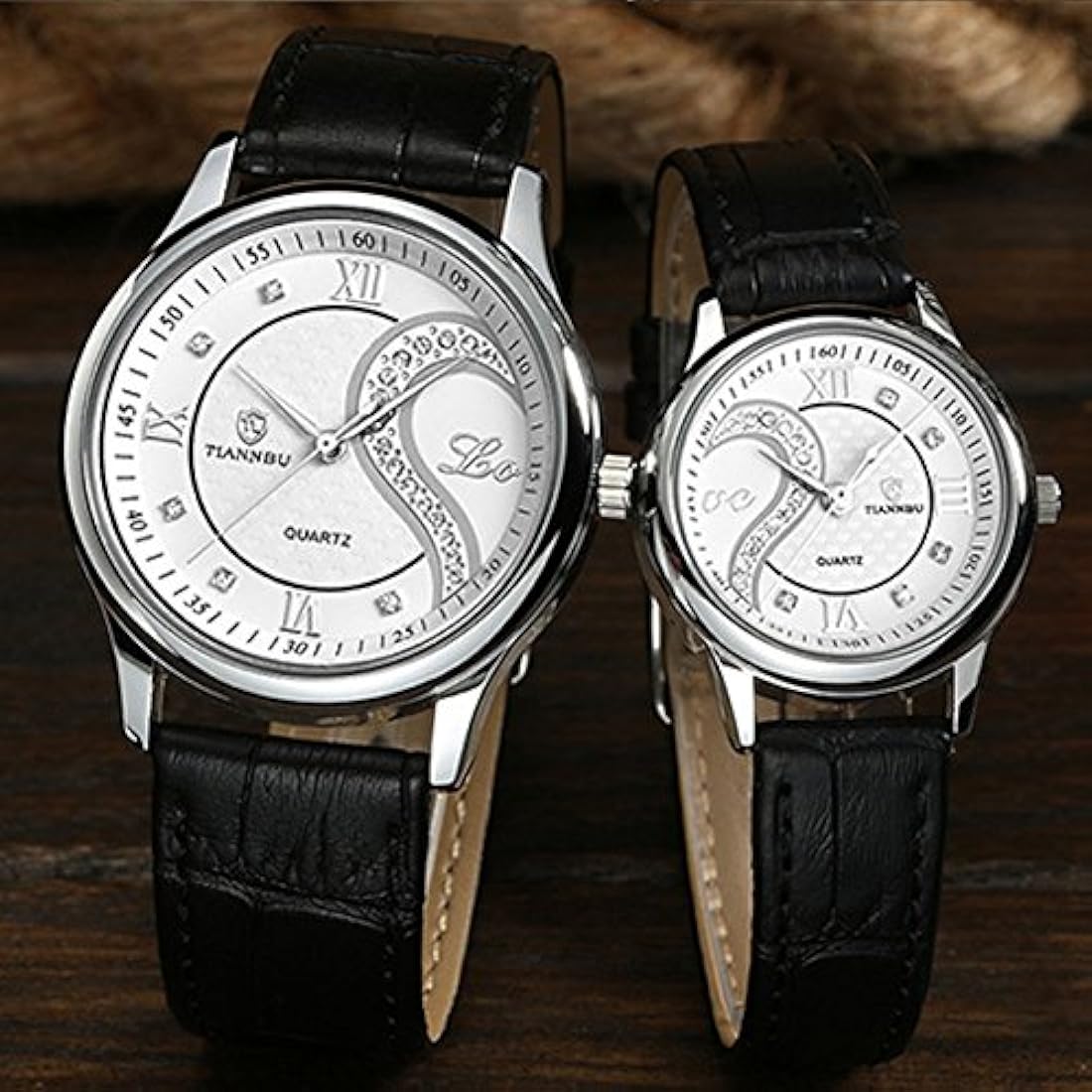 Conjuntos de relojes para parejas romanticas