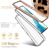 ESDOT Funda para Samsung Galaxy S22 Plus, grado militar, prueba de caída de 21 pies, resistente con diseños de moda para mujeres y niñas, funda protectora para Galaxy S22+ Plus 6.6 pulgadas, estampado guepardo hermoso