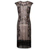 Disfraces vestido largo inspirado en 1920 de Gatsby