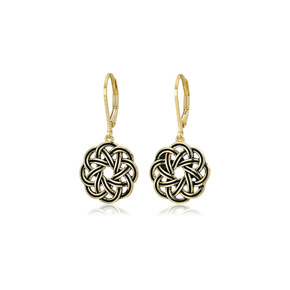 Aretes de plata de ley con nudo celta