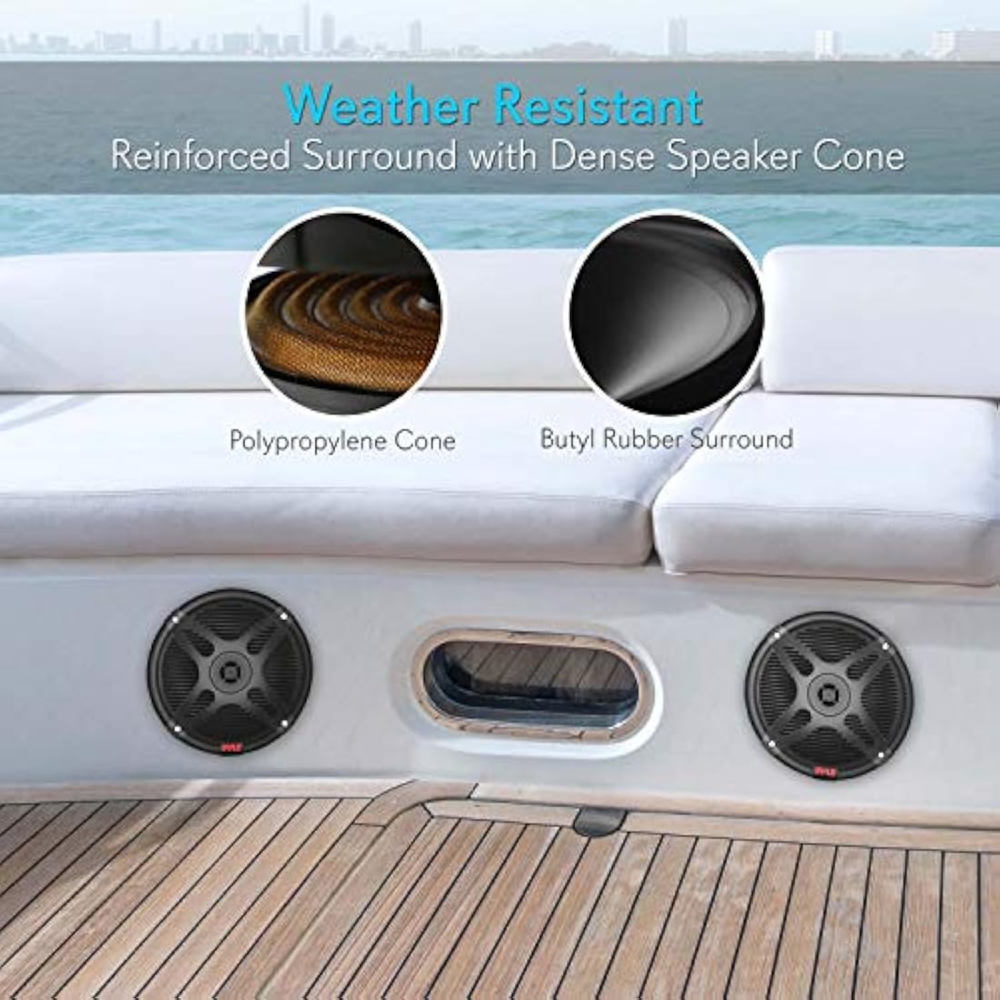 Parlantess o Altavoces marinos Bluetooth PYLE PLMRBT65B
