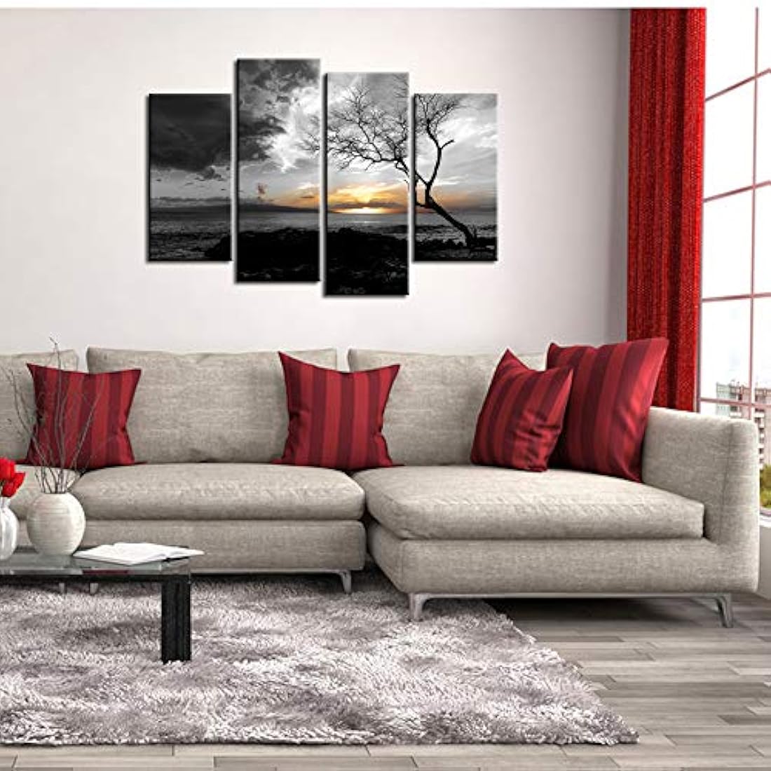 LevvArts – Lienzo decorativo para pared, diseño de árbol