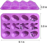Moldes de Chocolate para Pascua - Silicona, 12 Cavidades, Set 3