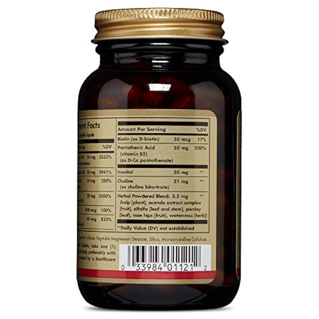 Solgar, B Comple 50 Mg, 100 cápsulas vegetales