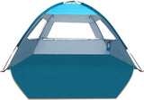 Tienda de Playa con Protección Solar UPF 50+, Ligera y Fácil de Montar