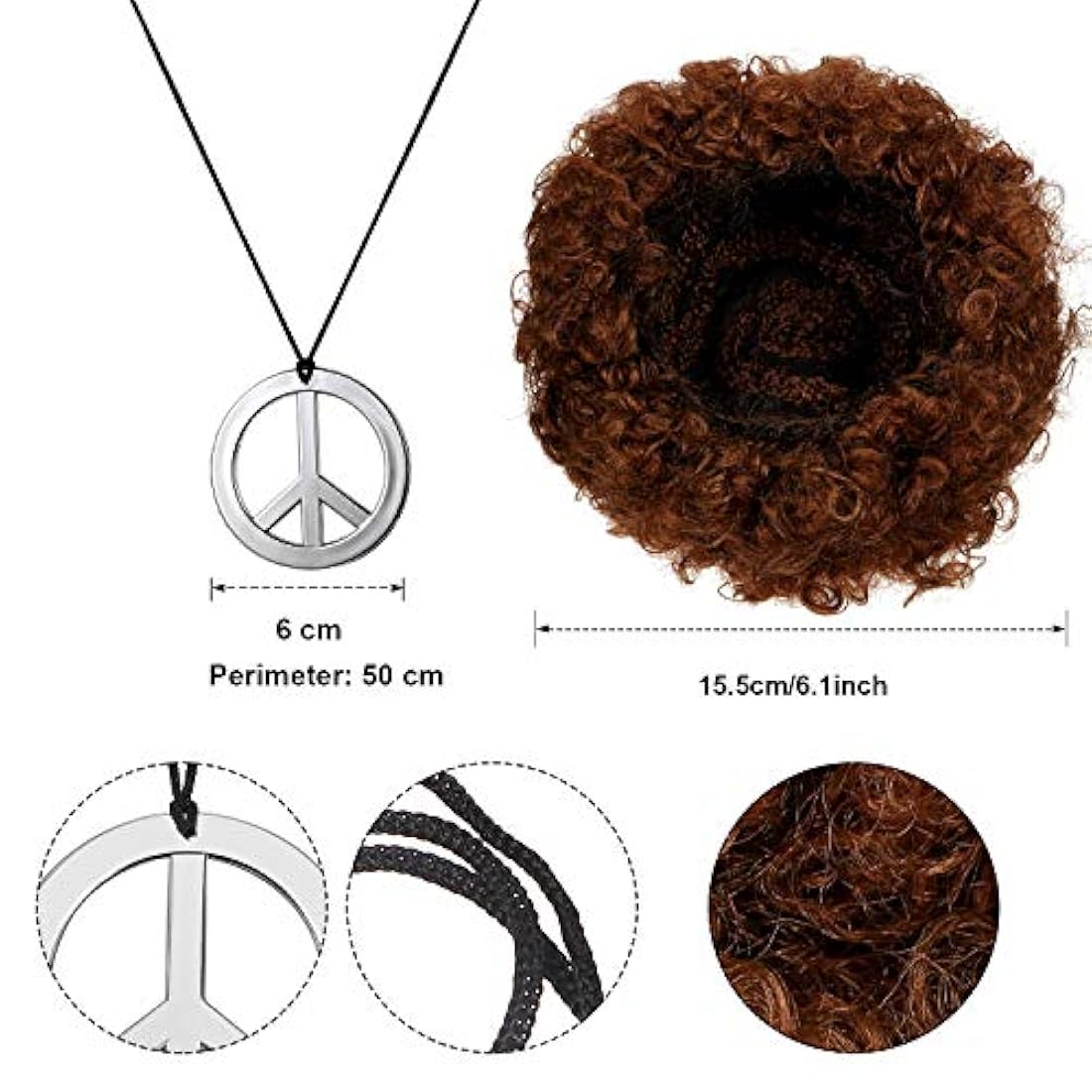 Disfraces Hippie - Conjunto de traje para hombre