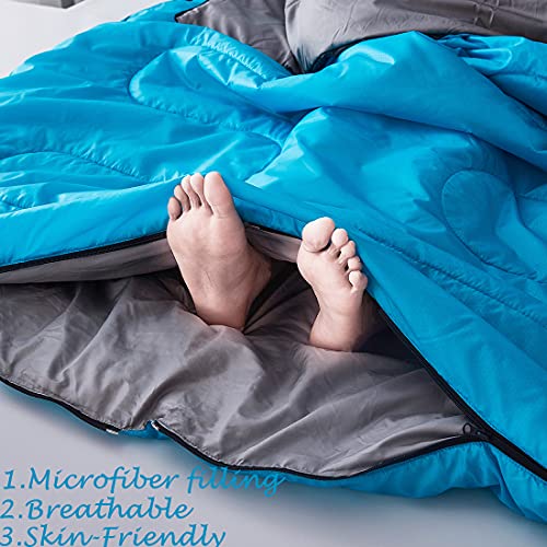 Tuphen Saco de Dormir Doble, Saco de Dormir con 2 Almohadas