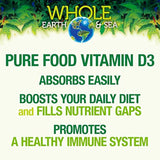 vitamina D3 5000 UI, suplemento alimenticio completo, vegano