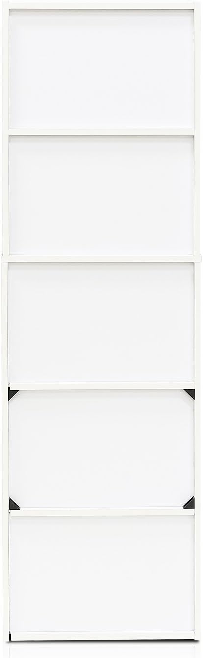 Estantería reversible de 5 niveles Furinno 11055WH/PI