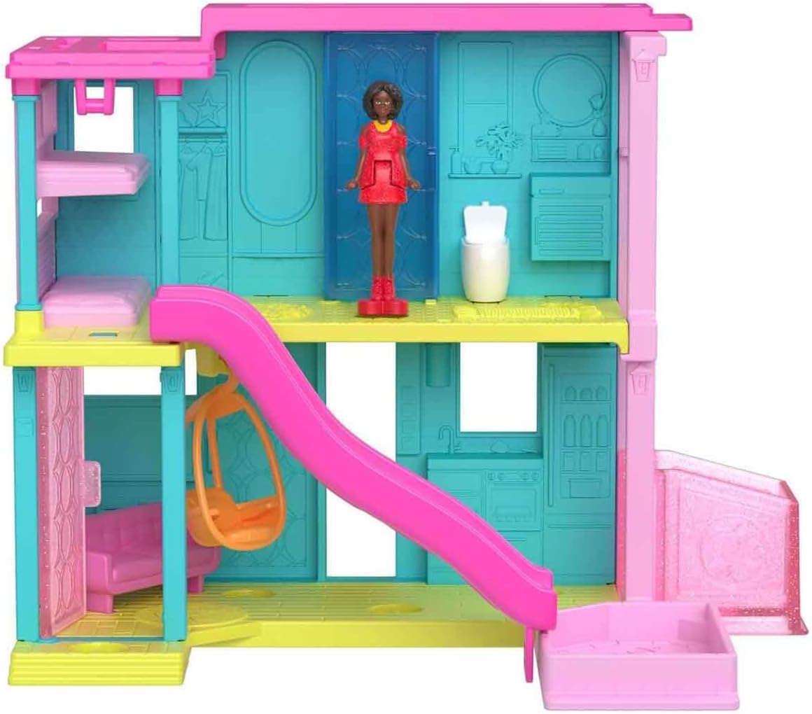 Mini BarbieLand Casa de Muñecas con Muñeca, Muebles y Accesorios