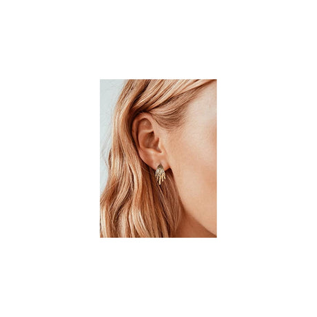 Arracadas para mujer chapadas en oro de 14 quilates
