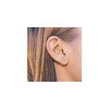 Aretes de plata  chapados en oro de 14 quilates