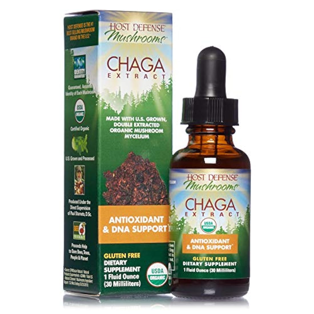 Host Defense Extracto de Chaga Antioxidante y Soporte de ADN