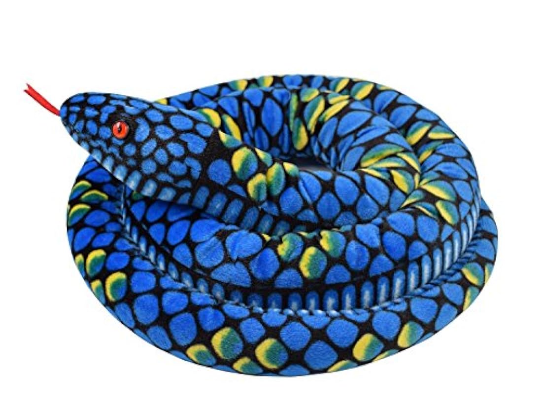 Peluche diseño de serpiente de Boa Gigante azul 113, A-cool