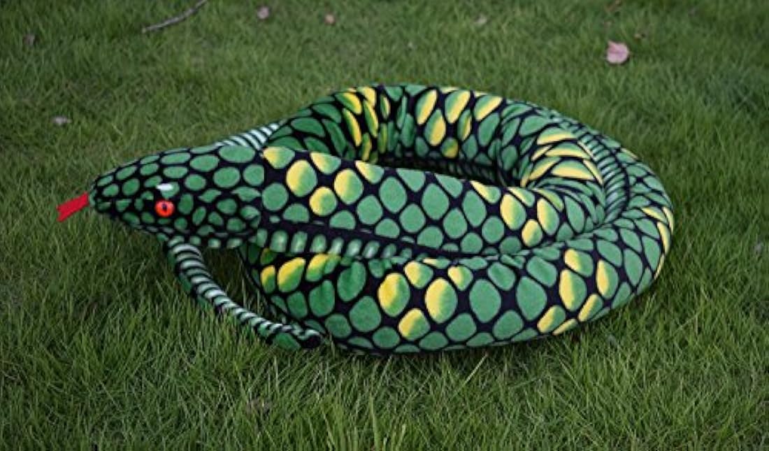 peluche de Boa Snake, color verde 113 in