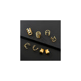 Aretes de acero inoxidable sin perforaciones