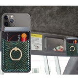Tarjetero RFID para teléfono celular, tarjetero adhesivo para la parte posterior del teléfono para la mayoría de teléfonos inteligentes