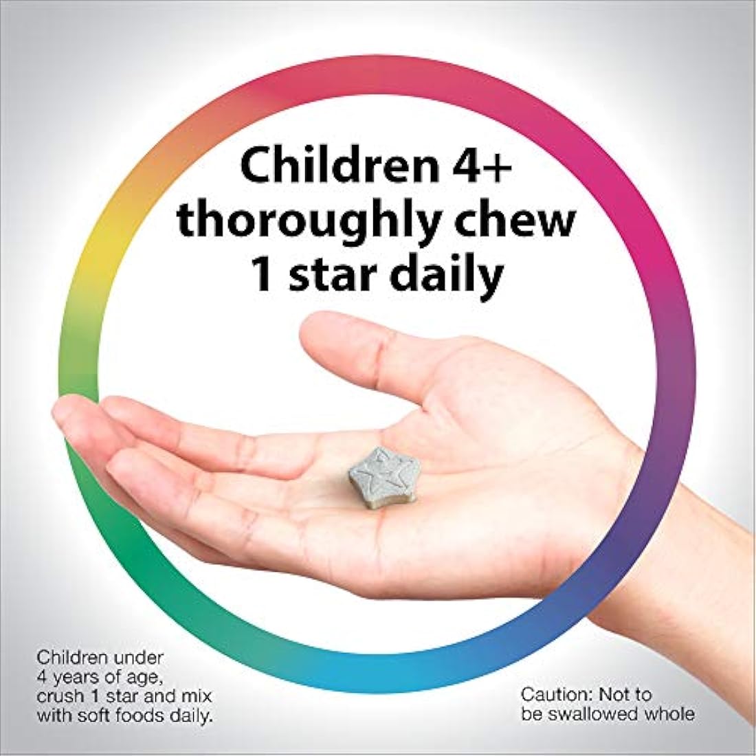 Rainbow Light Kids One Multivitamina con complejo de vitamina B, sabor a fruta – 90 tabletas (el paquete puede variar)