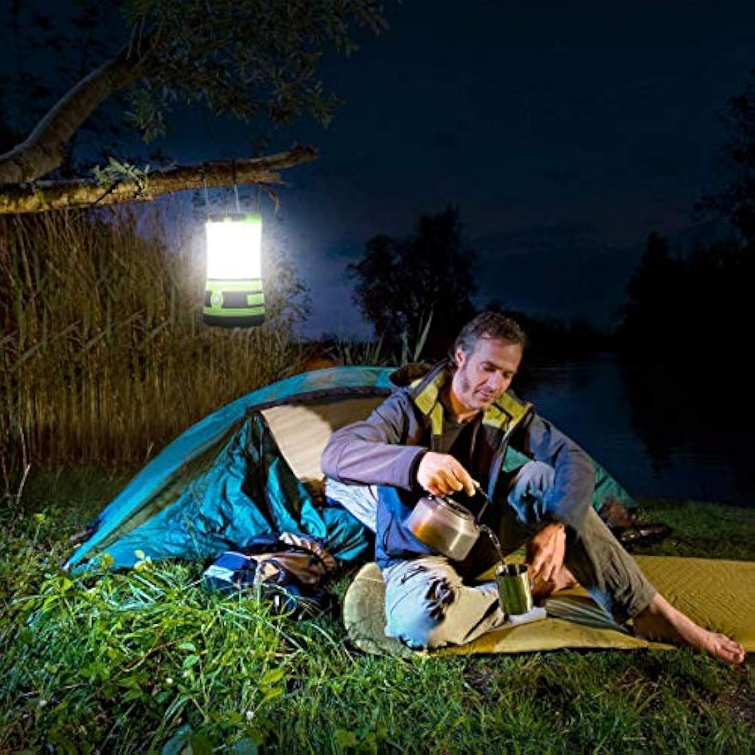 Linterna de camping LED recargable