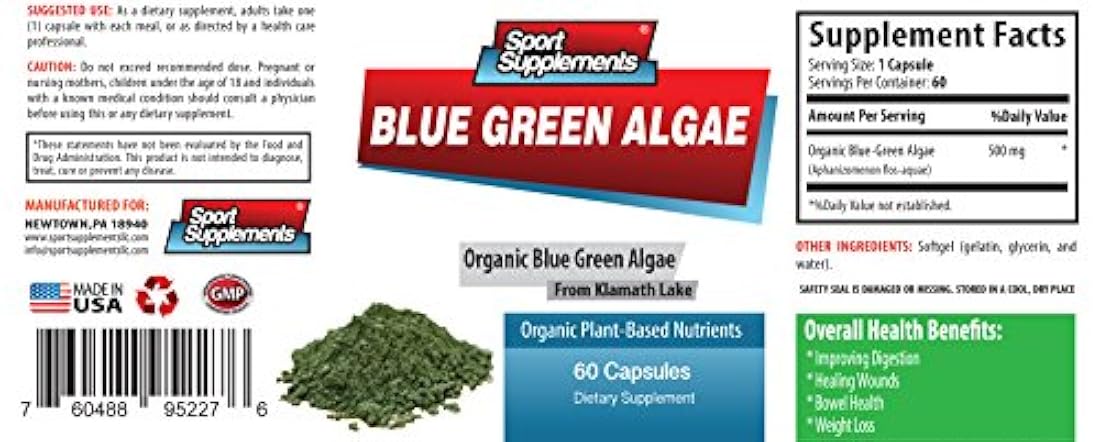 algas de 500 mg (6 botellas 360 ° Cápsulas)