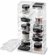 Organizador de soporte de maquillaje acrílico
