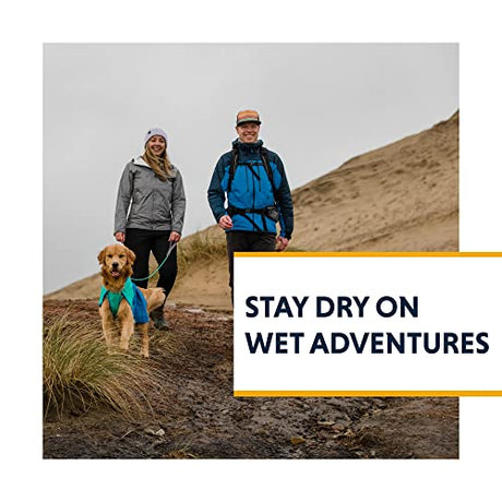 RUFFWEAR, Sun Shower - Chubasquero para perro, impermeable y resistente al viento para clima húmedo, azul medianoche, talla XXS