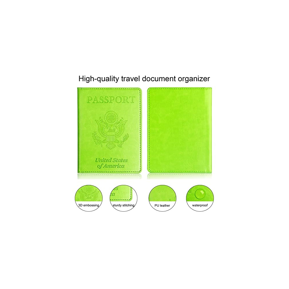Porta Documentos y Tarjetas para pasaporte y tarjetas verde