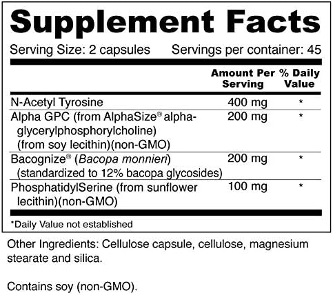 Suplementos Super Potenciador Cerebral con Fosfatidilserina