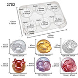 Zodiac Moldes de silicona para cabujón de cuentas de resina para cemento epoxi, yeso, jabón, bomba de baño, cera, chocolate, caramelo, derretir 12 cavidades, diámetro de 3,5 a 2,4 pulgadas