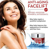 Crema facial antienvejecimiento natural para cara