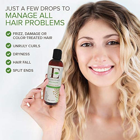 Suero para el cabello rizado para el cabello, reparación