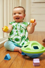 Clasificador de formas Green Toys, Verde/Azul