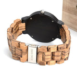 Reloj de madera para hombre Cuarzo analógico c