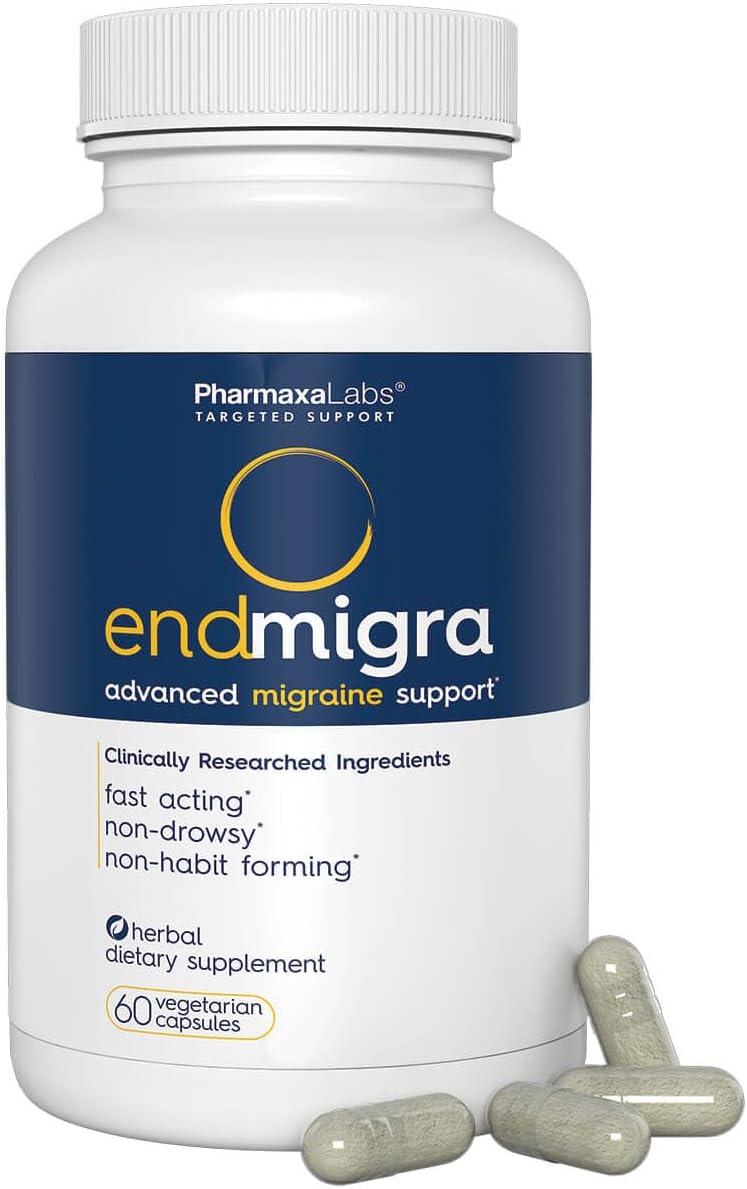 Suplemento para Migraña, Alivio y Prevención, 60 cápsulas