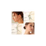 Aretes de plata para orejas simples  sin perforación