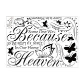 Pegatinas de pared con citas y refranes decorativos Heaven in Our Home