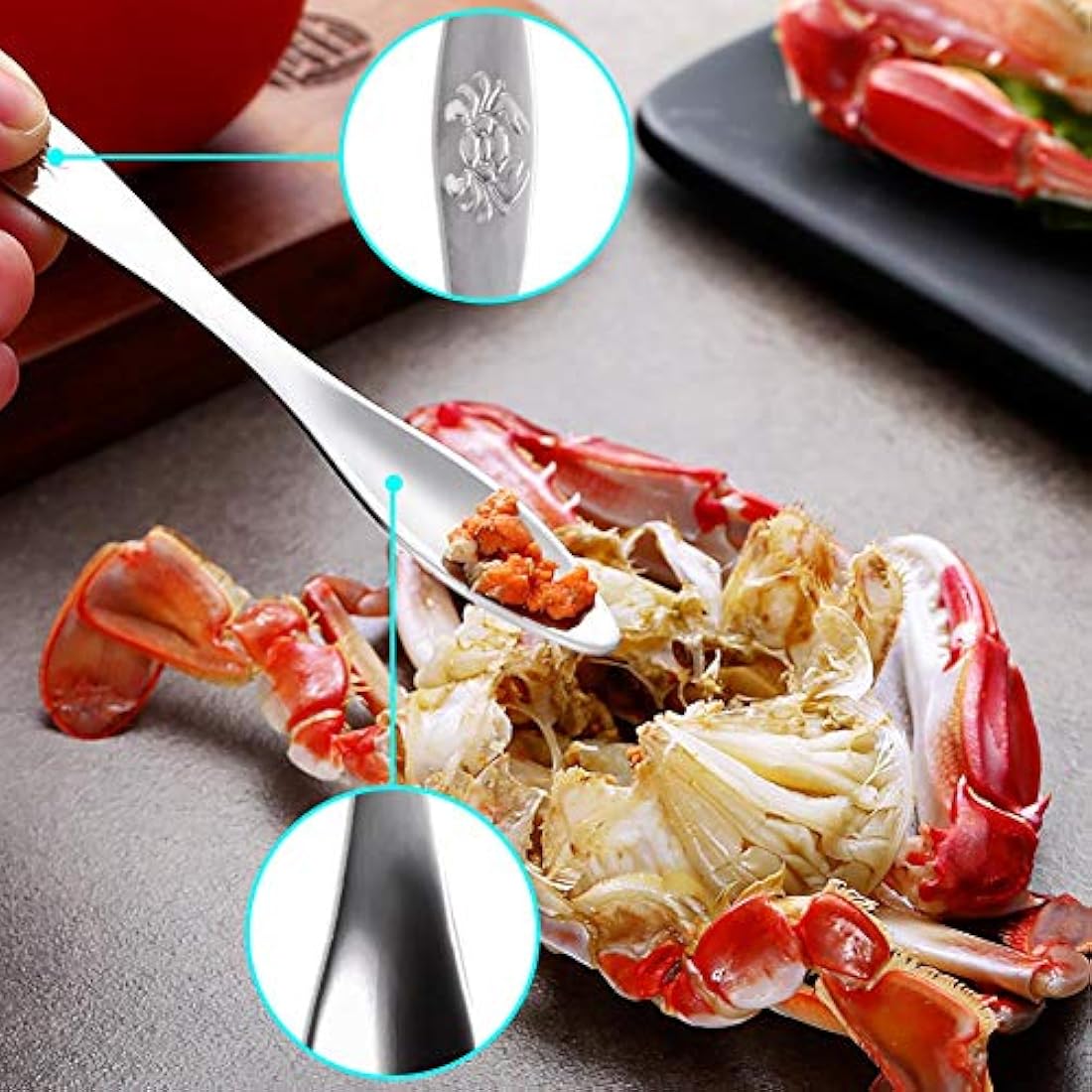 Seafood Tools - Juego de tenedores para cangrejos y craquela