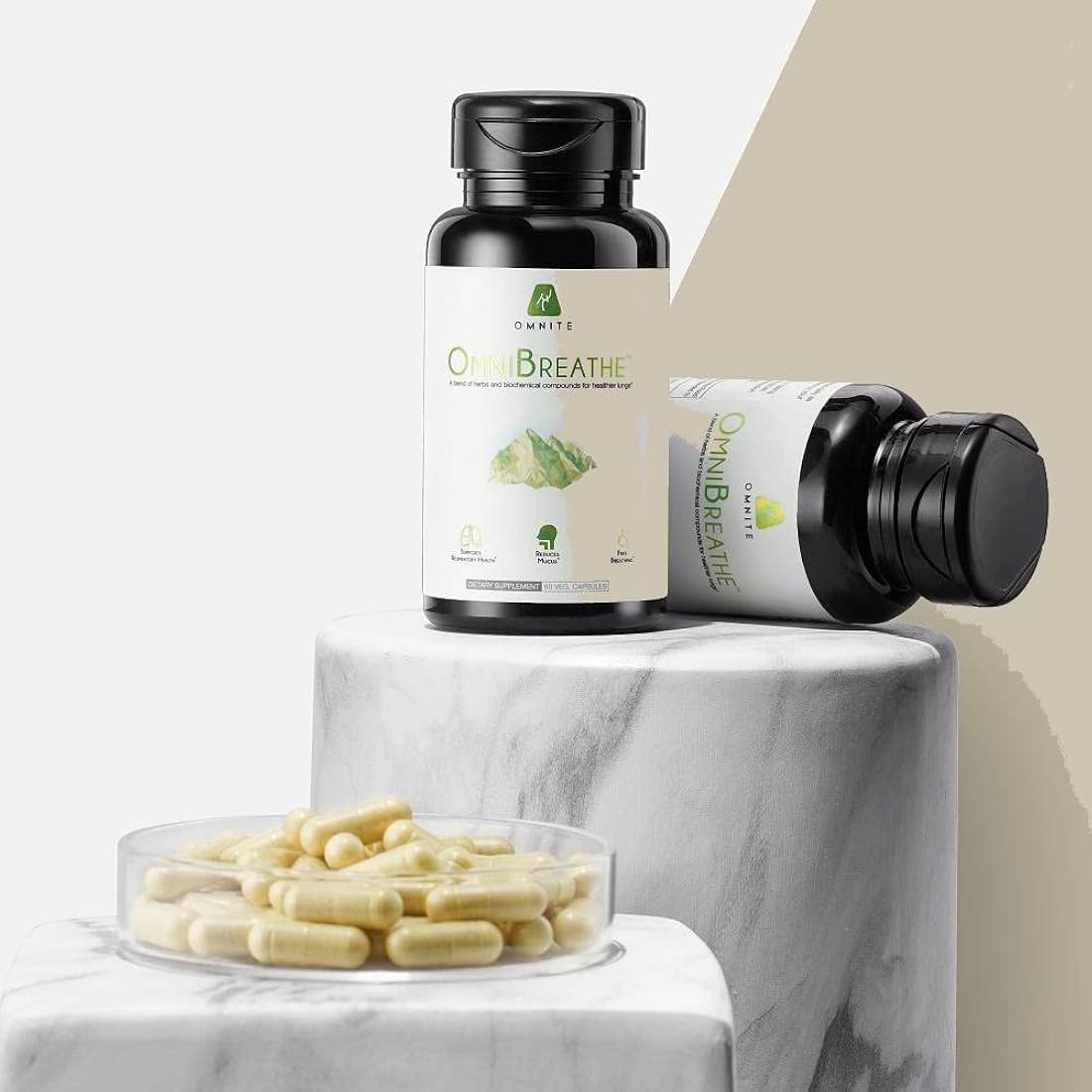 Suplementos de Alivio del asma salud bronquial Omnite