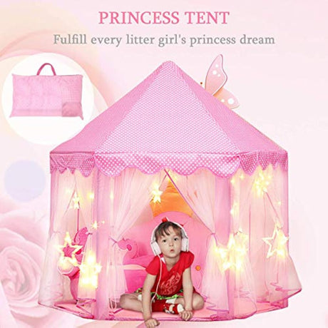 Tienda de campaña de castillo de princesas para niñas