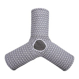 juguete plegable de 3 formas diversión para mascota gris