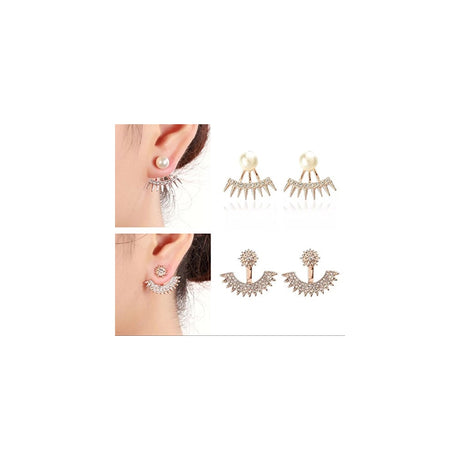 Aretes de flor de loto para mujeres 9 pares