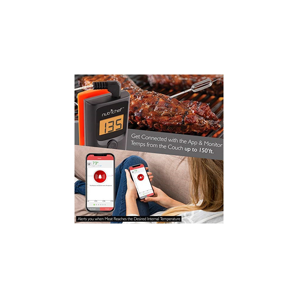 Termómetro digital inalámbrico  NUTRICHEF PWIRBBQ90