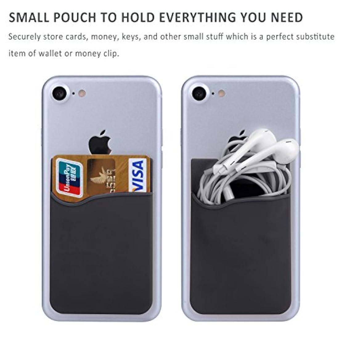 Pofesun - Funda de silicona con tapa para iPhone y Android