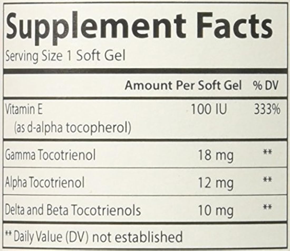 tocotrienoles softgels,1,1 sistema cardiovascular