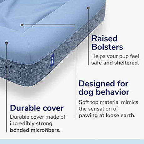 Cama para perro Casper, espuma viscoelástica de felpa