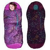 AceCamp Saco de dormir para mamá que brilla en la oscuridad, para niños y jóvenes, clasificación de temperatura de 30°F/-33.8&nbsp;°F, resistente al agua para camping, senderismo y fiesta de pijamas