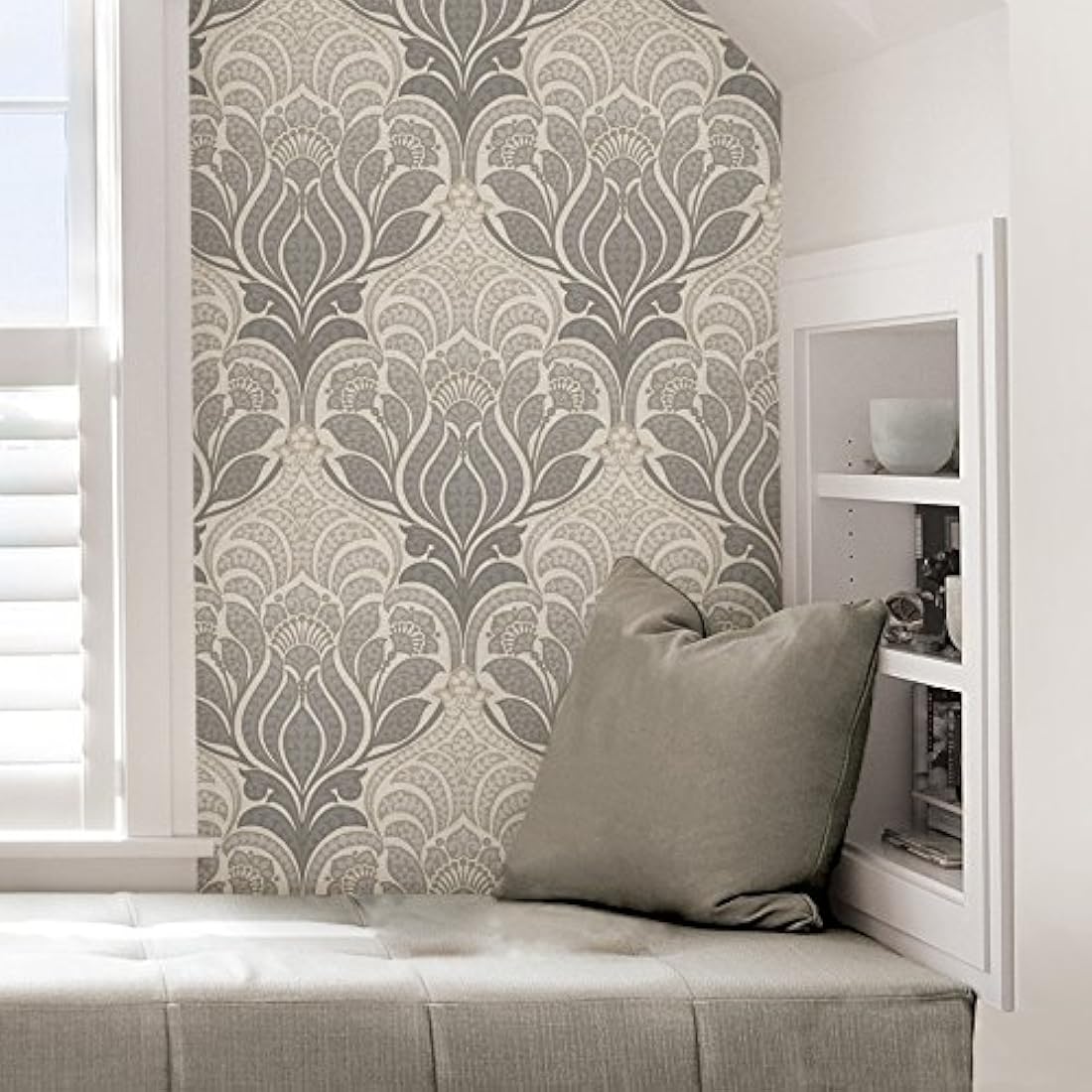 Papel Tapis Carisma Peel and Stick Papel pintado, Gris