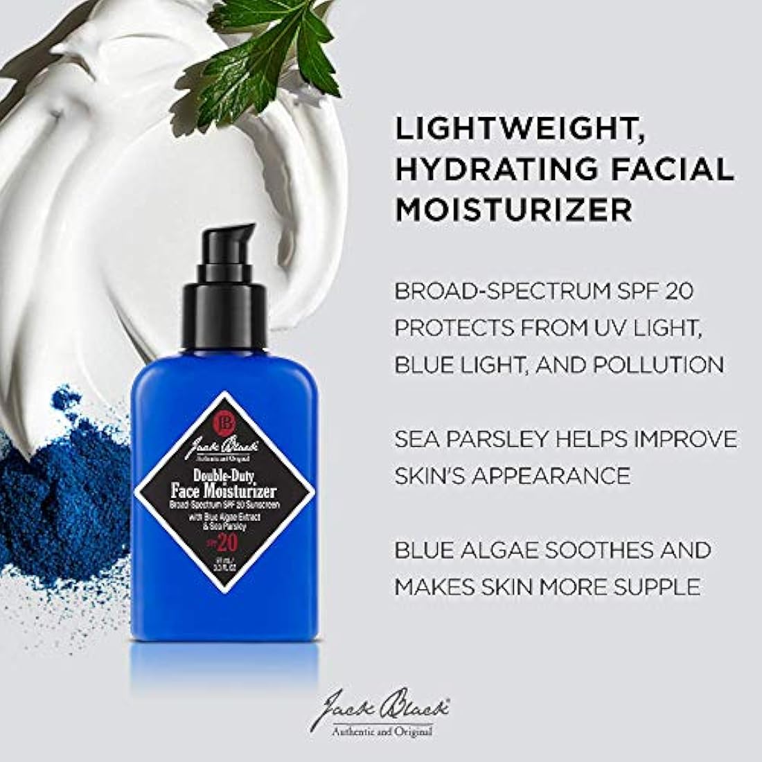 Hidratante facial de doble trabajo
