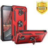 Estuche para teléfono TJS para Samsung   (Rojo / Negro)